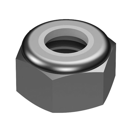 Huyett Nylon Insert Lock Nut, 9/16-12, Steel, Grade C, Zinc Yellow Hexavalent, 0.64 in Ht NUTH44-0562-0640GC6